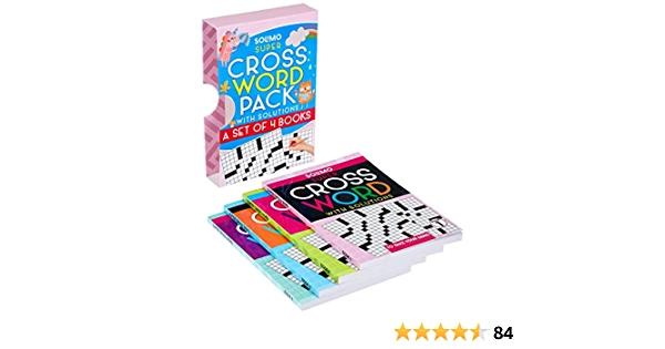 Solimo Crossword Pack with Solutions (A Set of 4 Books) by Dreamland Publication