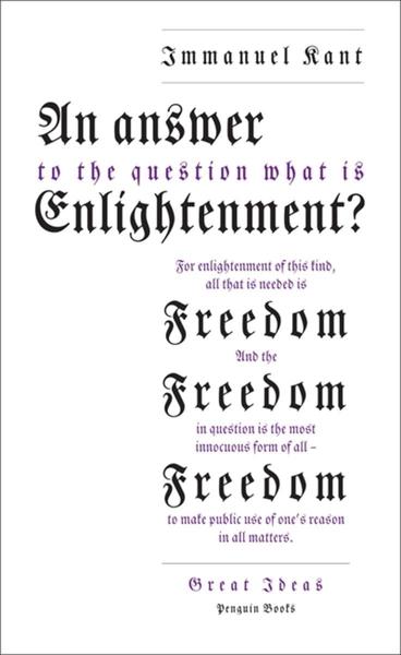 An Answer to the Question by Immanuel Kant