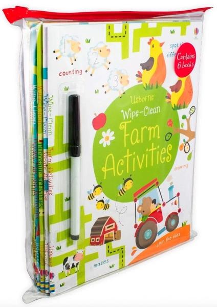 Deal Usborne Wipe-Clean Activity Collection Ziplock Pack X 6 by Usborne Publishing