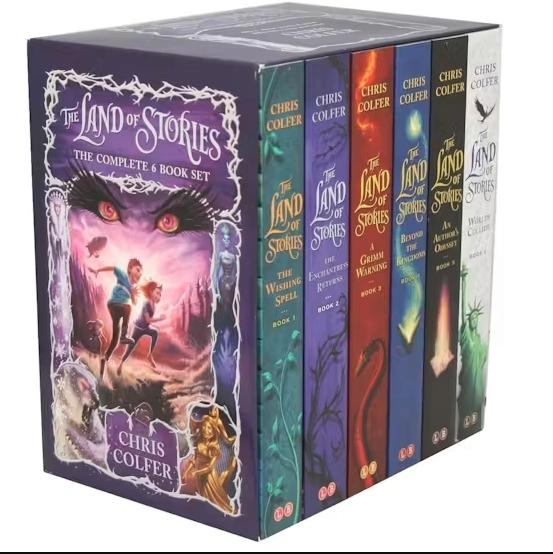 The Land of Stories 6 book Slipcase by Chris Colfer