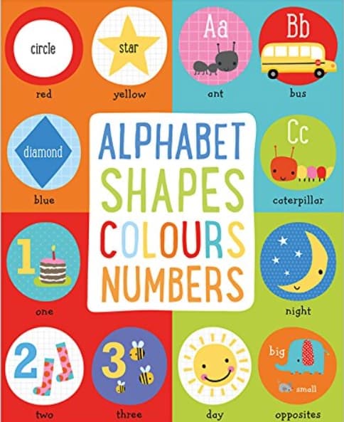 Alphabet Shapes Colours Numbers Board book by Make Believe Ideas Ltd