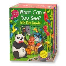 What can you see? Let's Peep Inside by Little Tiger