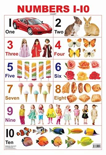 Numbers 1-10 chart by Dreamland Publication