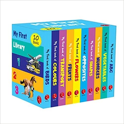 My First Library books for kids- Set of 10 Books Box set by Rupa Publications India