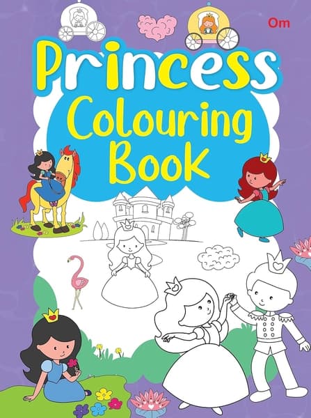 Princesses Colouring book by Om Books Editorial Team
