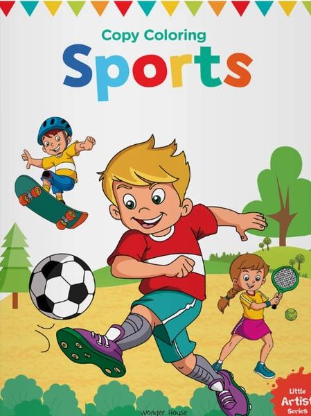 Copy Colouring Sports by Wonder House Books