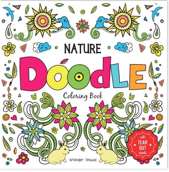 Nature Doodle Coloring Book by Wonder House Books