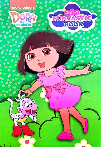Dora the explorer 2 in 1 Funtastic Book by Dream Kids Words