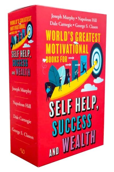 World's Greatest Motivational Books For Self Help, Success & Wealth (Set of 4 Books) by Dale Carnegie, Napoleon Hill, Joseph Murphy, Georege S. Clason