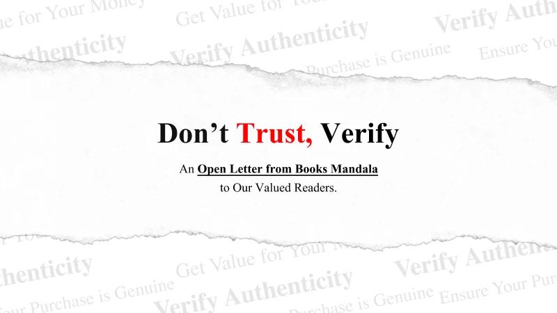Don’t Trust, Verify : An Open Letter from Books Mandala to Our Valued Readers. image